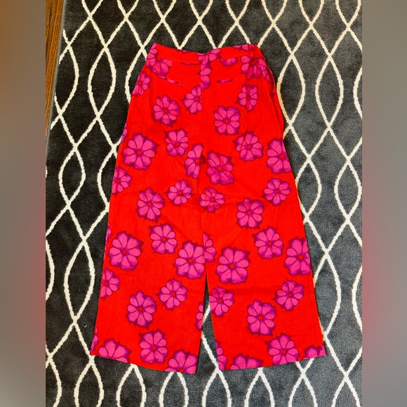 Rhode Linen Campbell Pants Scarlet Size 4 NWT - Picture 8 of 11